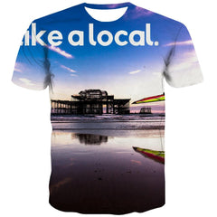 surf T-shirt Men The sea T-shirts Graphic sport Shirt Print Cool Tshirts Cool - KYKU