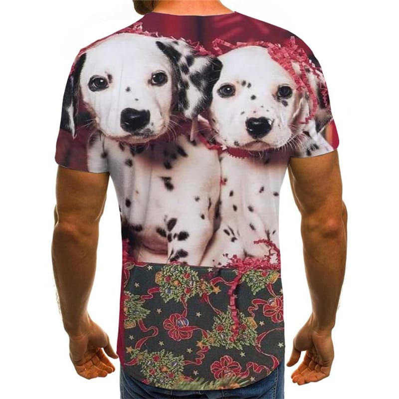 
Dog T shirts Men Animal T-shirts 3d Christmas Tshirts Novelty Harajuku Tshirts Casual
                