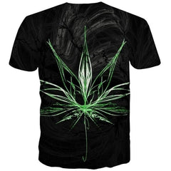 Leaves T-shirt Men Colorful Tshirts Casual Rainbow Shirt Print Harajuku T-shirts 3d