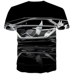 Racing Car T shirts Men Metal Shirt Print City T-shirts Graphic Gray T shirts Funny Retro Tshirts Novelty