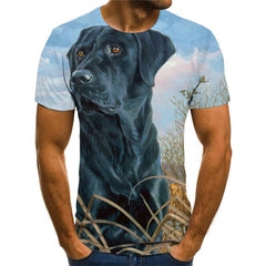 Dog T-shirt Men Animal Funny T shirts Landscape T-shirts 3d Harajuku Tshirt Printed