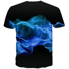 Smoke T shirt Men Abstract T-shirts 3d Psychedelic Funny T shirts Novel Tshirts Casual