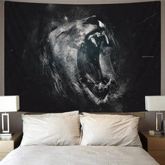 Lion Tapestry Animal Wall Tapestry Anime Tenture Mandala Ferocious Rug Wall Street Home Tapestrys