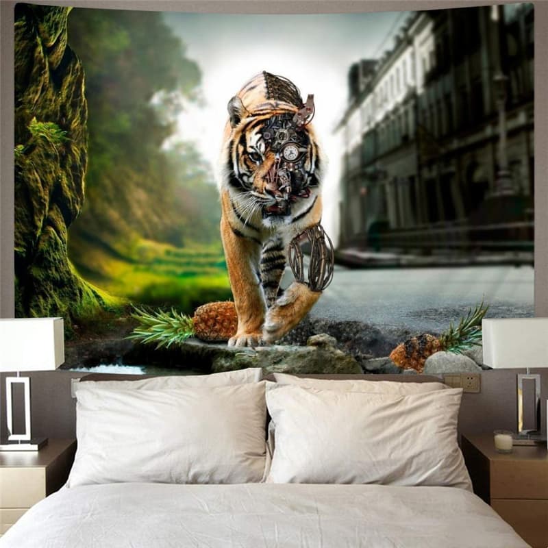 
Lion Tapiz Animal Wall Tapestry Anime Tapestries Tiger Tenture Mandala Harajuku Rug Wall
                