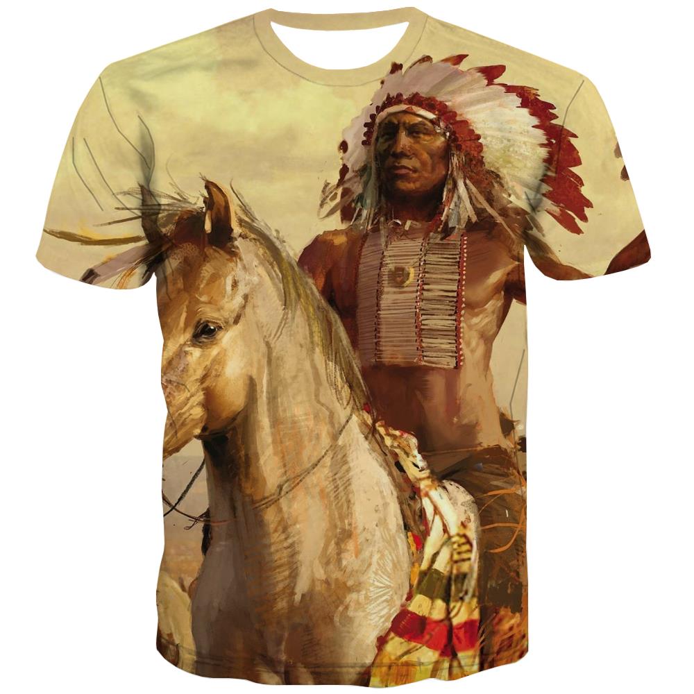 
Indians T shirts Men Grassland T shirts Funny Sunset Tshirts Cool War T-shirts 3d
                