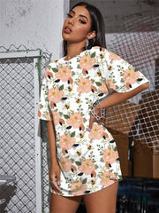 Bee T Shirt Women Flower Shirt Print Animal T-shirts 3d Harajuku Tshirt Printed