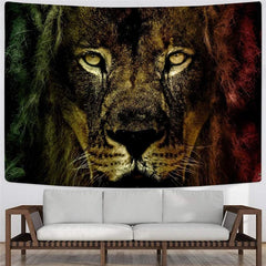 Lion Tapestry Animal Tapestries Anime Tenture Mandala Ferocious Wall Tapestry Harajuku Home Tapestrys