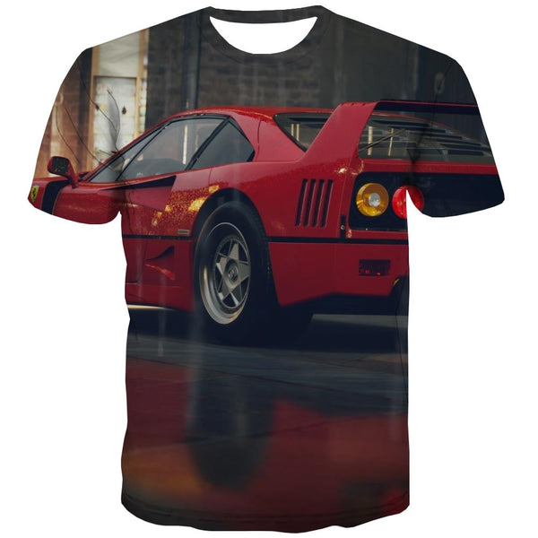Racing Car T shirts Men Metal Tshirts Casual City Tshirt Anime Gray Tshirts Cool Retro T shirts Funny