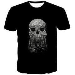 Astronaut T-shirt Men Space Anime Clothes Universe Shirt Print Black Tshirt Printed