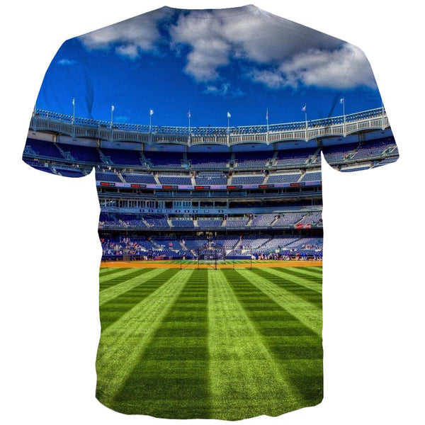 
Baseball T shirts Men Stadium T shirts Funny Game Tshirts Novelty White Tshirts Casual
                