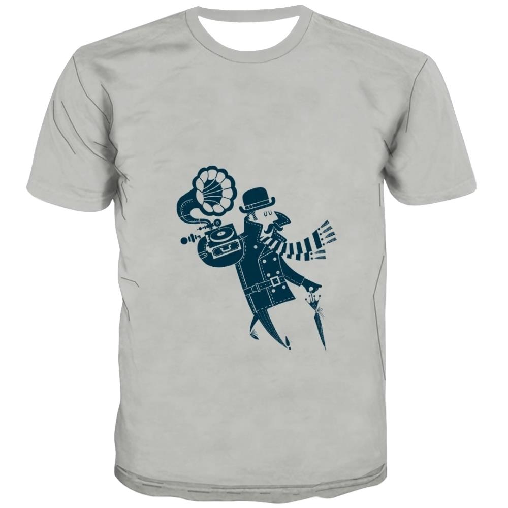 
Music T shirts Men Instrument Tshirt Anime Retro Shirt Print Electronic Tshirt Printed
                