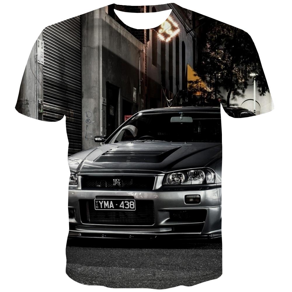 
Racing Car T shirts Men Metal T-shirts 3d City Tshirts Novelty Gray T-shirts Graphic Retro Tshirts Cool
                