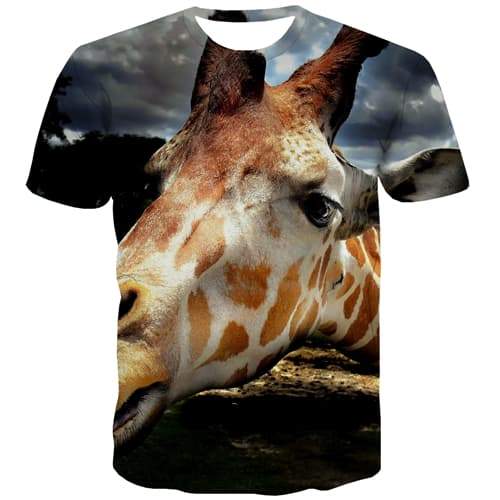 Orangutan T-shirt Men Monkey T-shirts 3d Animal Shirt Print Hilarious T-shirts Graphic - KYKU