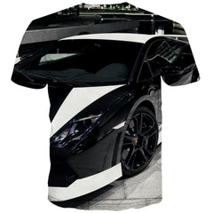 Racing Car T shirts Men Metal T shirts Funny City T-shirts 3d Gray Tshirt Anime Retro Tshirt Printed