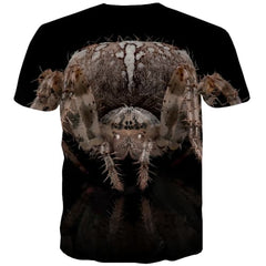 Animal T shirts Men Spider Tshirt Anime Black T shirts Funny Street Tshirts Casual - KYKU