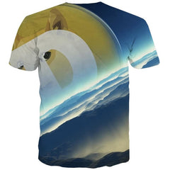 Bitcoin T shirt Men Dog T-shirts 3d Landscape Tshirt Printed Animal Tshirts Casual