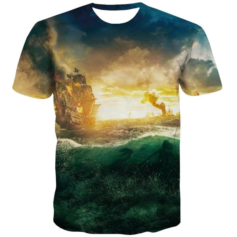 
Leaves T-shirt Men National Flag Funny T shirts Colorful T-shirts 3d Art Shirt Print
                