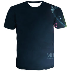Music T shirts Men Instrument Tshirts Cool Retro Tshirt Printed Electronic Tshirts Novelty