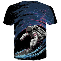 Astronaut T shirt Men Surf Anime Clothes Galaxy T-shirts 3d Universe Tshirts Casual