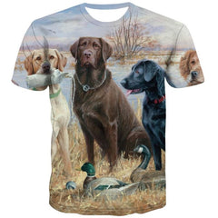 Deer T shirt Men Christmas Shirt Print Landscape Tshirts Casual Snow Anime Clothes