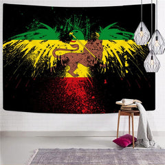 Lion Tapestry Animal Tenture Mandala Anime Rug Wall Rock Tapestries Colorful Home Tapestrys