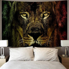 Lion Tapestry Animal Tapestries Anime Tenture Mandala Ferocious Wall Tapestry Harajuku Home Tapestrys