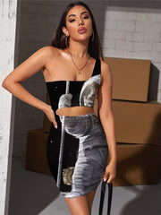 Cat Dress Women Animal Vestido Sexy Galaxy Pleating Earth Bodycon Dress Astronaut 3d Print