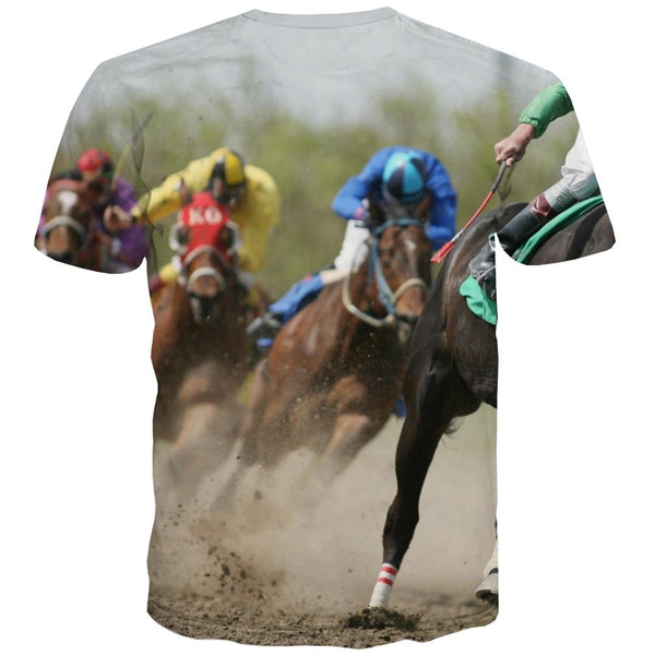 
Borse T shirts Men Competition Tshirts Novelty Raced Tshirts Casual Equestrian T-shirts 3d
                
