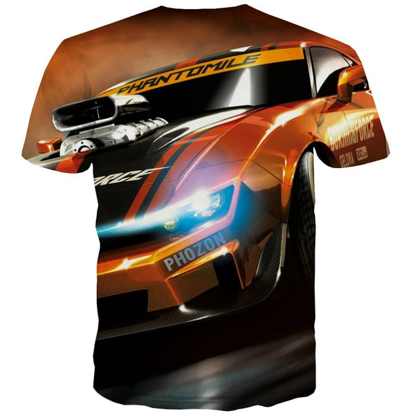 
Racing Car T shirts Men Metal T-shirts Graphic City T shirts Funny Gray Shirt Print Retro Tshirts Casual
                