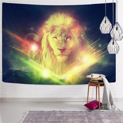 Lion Tapestry Animal Tenture Mandala Anime Home Tapestrys Galaxy Wall Tapestry Colorful Rug Wall