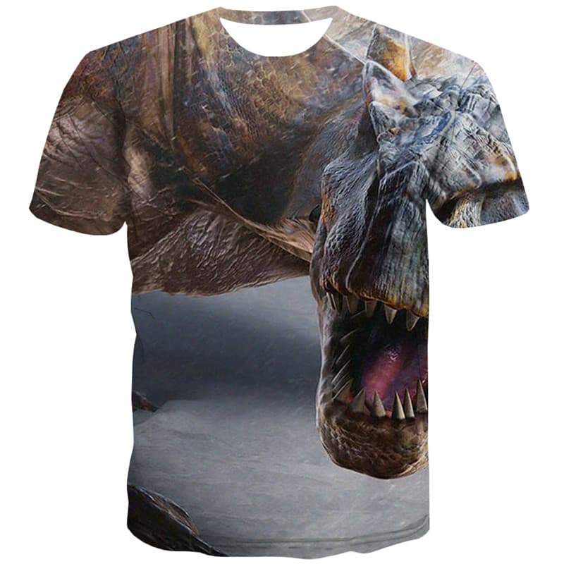 
Dinosaur T-shirt Men Terror Tshirts Casual Hip Hop Tshirt Anime Halloween T-shirts Graphic Harajuku Shirt Print - KYKU
                