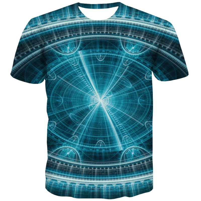 
Psychedelic T shirts Men Abstract T shirts Funny Metal T-shirts 3d Technology Tshirt Anime
                