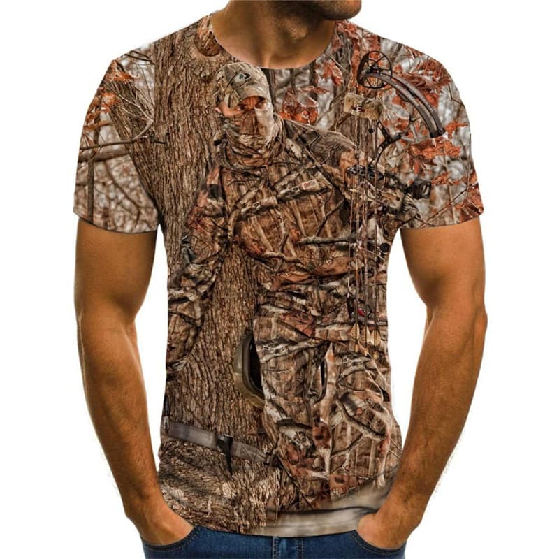 
Animal T-shirt Men Landscape T-shirts 3d Tree Shirt Print Harajuku Tshirts Casual
                