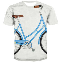 Bicycle T shirts Men Metal Tshirts Cool City Tshirt Printed Psychedelic Tshirts Casual