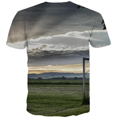 Lawn T shirts Men Football T shirts Funny Athletics Tshirt Anime Stadium Shirt Print