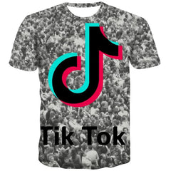 Douyin T shirt Men Music Funny T shirts Party Tshirts Casual Hip Hop Tshirt Printed