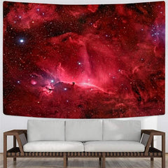 Galaxy Tapiz Space Home Tapestrys Universe Rug Wall Red Wall Tapestry Nebula Tapestries