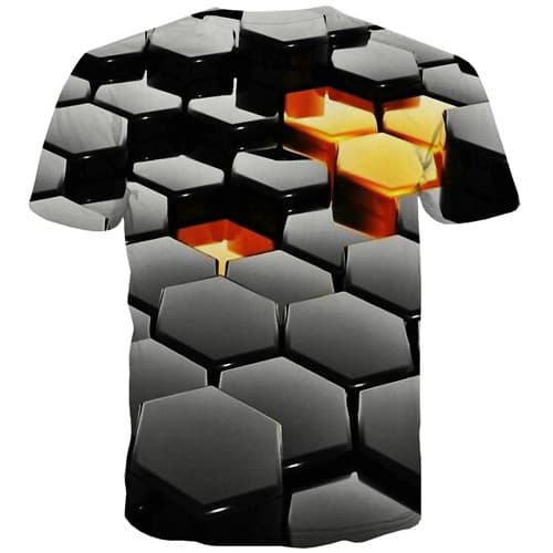 
Psychedelic T shirts Men Geometric T-shirts Graphic Square Tshirts Novelty Black Tshirts Cool Harajuku Shirt Print Short Sleeve - KYKU
                