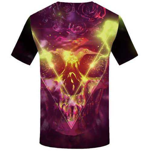 
Geometric Flowers T shirts Men Skull T-shirts 3d Skeleton Tshirts Cool Flower Shirt Print Lightning T-shirts Graphic - KYKU
                