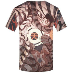 Tiger T shirts Men Animal T-shirts 3d Yinyang Tshirts Casual Gothic Tshirts Novelty Short Sleeve Full Print Men women Tee Top - KYKU
