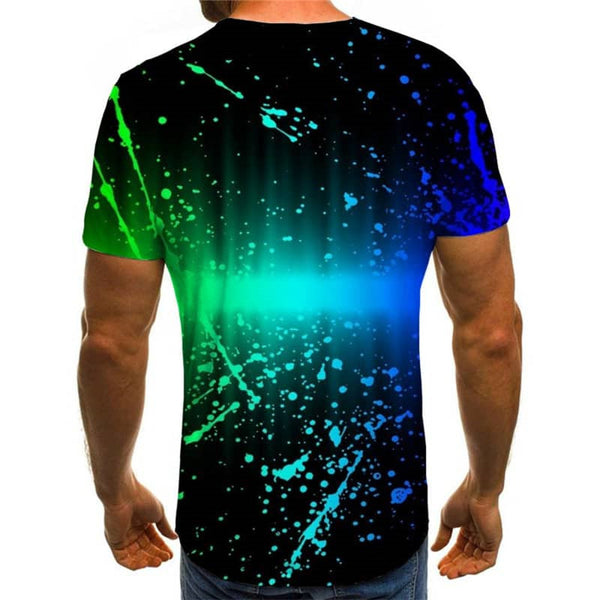 
shirt abstract  personality clothing  Casual art costume men's fun geometric colorful art
                