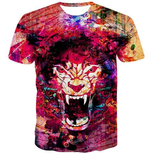 
Tiger T-shirt Men Animal Tshirt Anime Graffiti T-shirts Graphic Art Tshirts Novelty Colorful T shirts Funny Short Sleeve Hip hop - KYKU
                