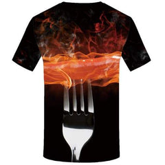 Buddha T shirts Men Fire T-shirts 3d Yinyang Tshirts Novelty Galaxy Space T-shirts Graphic Flame Shirt Print Short Sleeve summer - KYKU