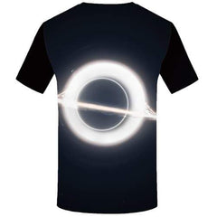 Galaxy T-shirt Men Moon Tshirt Printed Black Hole Tshirt Anime Space T-shirts 3d Black Tshirts Casual Short Sleeve Hip hop Mens - KYKU