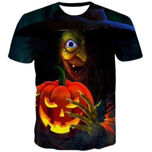 
Halloween T-shirt Men Pumpkin Tshirts Casual Witch Tshirts Novelty Punk Tshirts Cool Gothic T shirts Funny Short Sleeve Fashion - KYKU
                