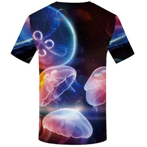 
Jellyfish T shirts Men Galaxy Tshirts Casual Colorful Tshirts Novelty Space T-shirts Graphic Psychedelic T-shirts 3d - KYKU
                