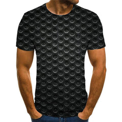Black and green gradient irregular texture tshirt special texture Cool different art costume Casual men