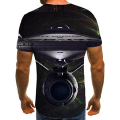 t shirt Airship air ship Casual Casual flying ship men art costume