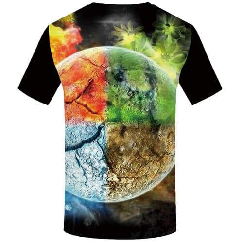 
Five Elements T shirts Men Colorful T shirts Funny Harajuku T-shirts Graphic Flame Tshirt Printed Moon Tshirts Novelty - KYKU
                