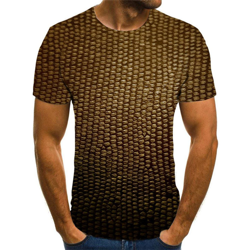 
Dotted metal texture tshirts Casual shirt 3D special texture Casual art costume man different
                